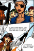 Wild toon pirate girl get high when capturing bad guys and preparing to
