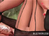 Dirty blonde mom in a fishnet black dress, tights and high heels undresses