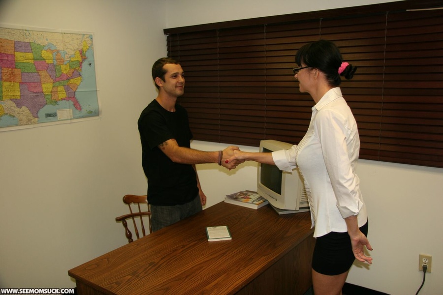 Slim pigtailed teen girl watching her busty - XXX Dessert - Picture 1