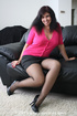 Busty brunette mom in stockings and with a pierced clit gets banged variously