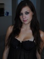 Busty teen slut in a black corset and - Picture 2