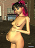 Cute pregnant teen girl in cool 3d cartoon picture naked