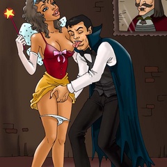 Cool cartoon fucking at the Halloween party - Cartoon Sex - Picture 1