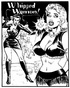 Stylish black and white porn bdsm comics of hot blonde mistress with a