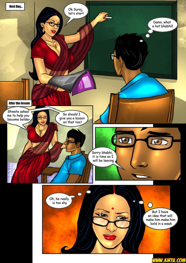 Savita Bhabhi And Sooraj Porn - Savita being determined to help him out - Silver Cartoon - Picture 4