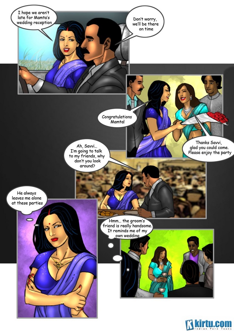 Wedding Cartoon Porn - At a friends wedding reception, Savita - Silver Cartoon ...