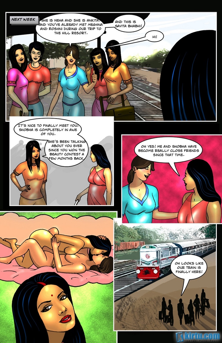 Xxx Sabita Vabi - When Shobha invites Savita Bhabhi for a - Silver Cartoon - Picture 3