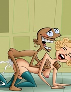 All toon cuties from Clone High get their slippery twats screwed with