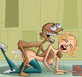 All toon cuties from Clone High get their slippery twats screwed with