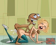 All toon cuties from Clone High get their slippery twats screwed with thick schlongs