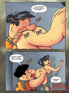 Awesome drawn porn story with Betty Rubbles and Fred - Picture 3