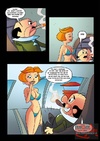 Jane Jetson gets nude to give a handjob to Cosmo G. Spacely