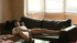 Brunette teen girl in a white body fondling her cooch through it on the