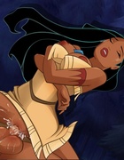 Bodacious toon slut Pocahontas gets her cooch screwed with a boner variously