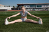 fair-haired busty athletic girl