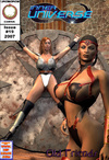 Hot chick bound to a thick pole gets whipped hard before dirty banging