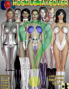 Hot busty 3d toon space girls are ready for pleasing their masters in