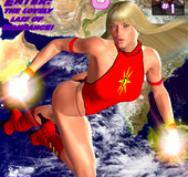 Hot busty chick in pants and high boots get bound to a pole and punished