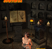 Naked enslaved girl praying for her mistress not to tortured her so badly