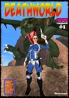 Hot warrior space girl escapes from horrible monster not to be fucked