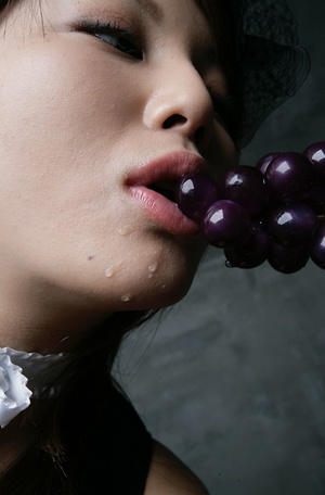 Naked Japanese girl having fun playing with food and beverages - XXXonXXX - Pic 5