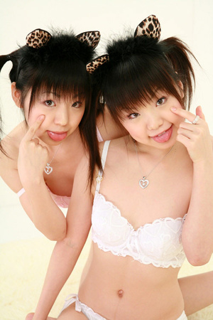 Lovely Asian twins love change images and take part in explicit photo sessions - XXXonXXX - Pic 12