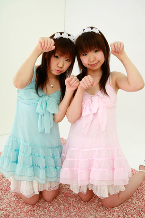 Lovely Asian twins love change images and take part in explicit photo sessions - XXXonXXX - Pic 15