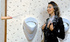 Curly vixen in leather suit gets sprayed heavily with sperm from the glory