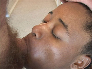 Fat black bitch swallows a cock before taking it into - Picture 2