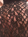 Chubby brunette milf in a black lace - Picture 3