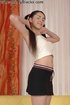 pigtailed teen with her