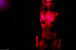 german model posing red