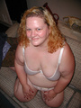 Curly blonde fatty in lingerie assfucked - Picture 4