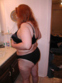 Fat granny in black lingerie gets - Picture 3