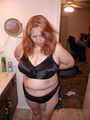 Fat granny in black lingerie gets - Picture 4