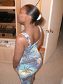 Bootylicious ponytailed ebony mom jumps - Picture 3