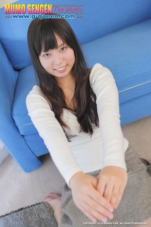 Smiling Asian teen enjoys taking part in explicit session nude - Picture 1