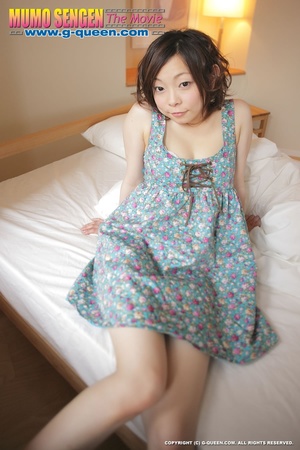 Japanese teen with big eyes in little bikini shows her love holes - XXXonXXX - Pic 12