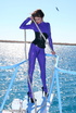 flexible brunette lilac latex