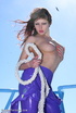 flexible brunette lilac latex