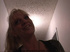 dutiful blond wife greets