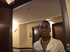 Ebony mature woman sucks cock in hotel room