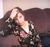 Naughty grandma gets undressed and then kneels down to suck dick obediently