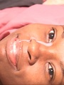 Cum spilled on mouth and black face - Picture 1