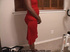 Black mama in red shows her seductiveness as she gets ready for anal fuck