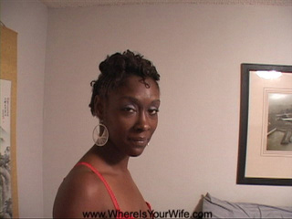Sexy black mama in red lingerie takes some hot shots - Picture 2