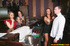 Bartender's night having his dick massage, caressed and played by gorgeous