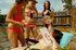 Steaming hot pool handjob by three sexy kinky ladies
