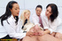 Pretty horny nurses doing a handjob