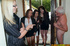 Four gorgeous ladies doing a handjob for an old man